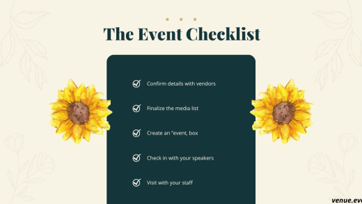 The Event Checklist